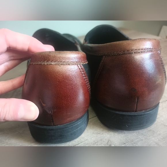 Sperry Mens Leather Penny Loafers 10.5 Black Brown Business Academia Old Money - Picture 8 of 11